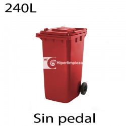 Contenedor de basura 240L rojo