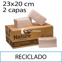 3920 toallas en celulosa reciclada natural 23x20cm