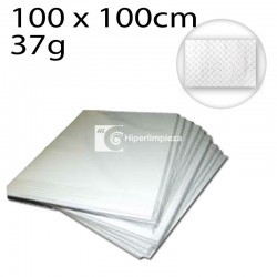 500 Manteles blancos de papel 100x100 cm