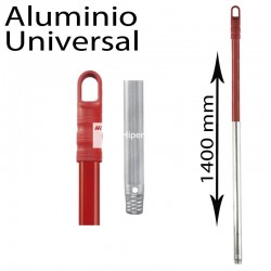 Mango Universal Aluminio 1400mm Rojo