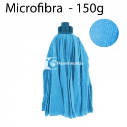 Fregona microfibra tiras 150gr azul