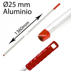 Mango alimentaria aluminio 1360 mm rojo