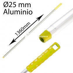 Mango alimentaria aluminio ligero 1360 mm amarillo