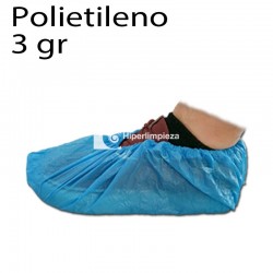 2000 Cubre zapatos PE rugoso azules 3gr