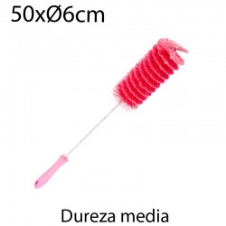 Cepillo limpiatubos alim 60mm medio rosa