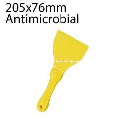 Espátula alimentaria antimicrobial 205x76mm amarilla