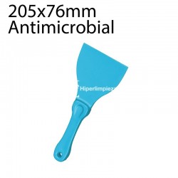 Espátula alimentaria antimicrobial 205x76mm azul